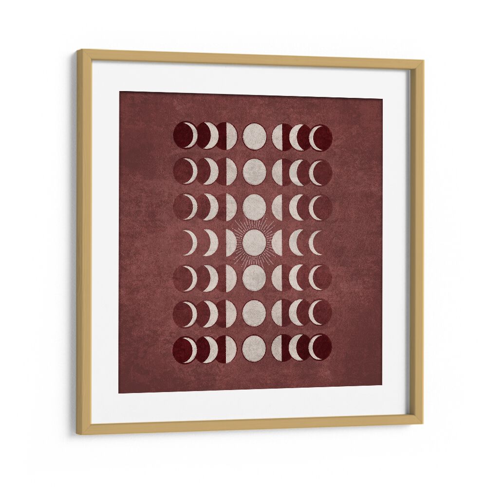 Elegant VISNE MOONS PHASES, BOHO ART PAINTINGS showcasing celestial beauty, perfect for enhancing your space.