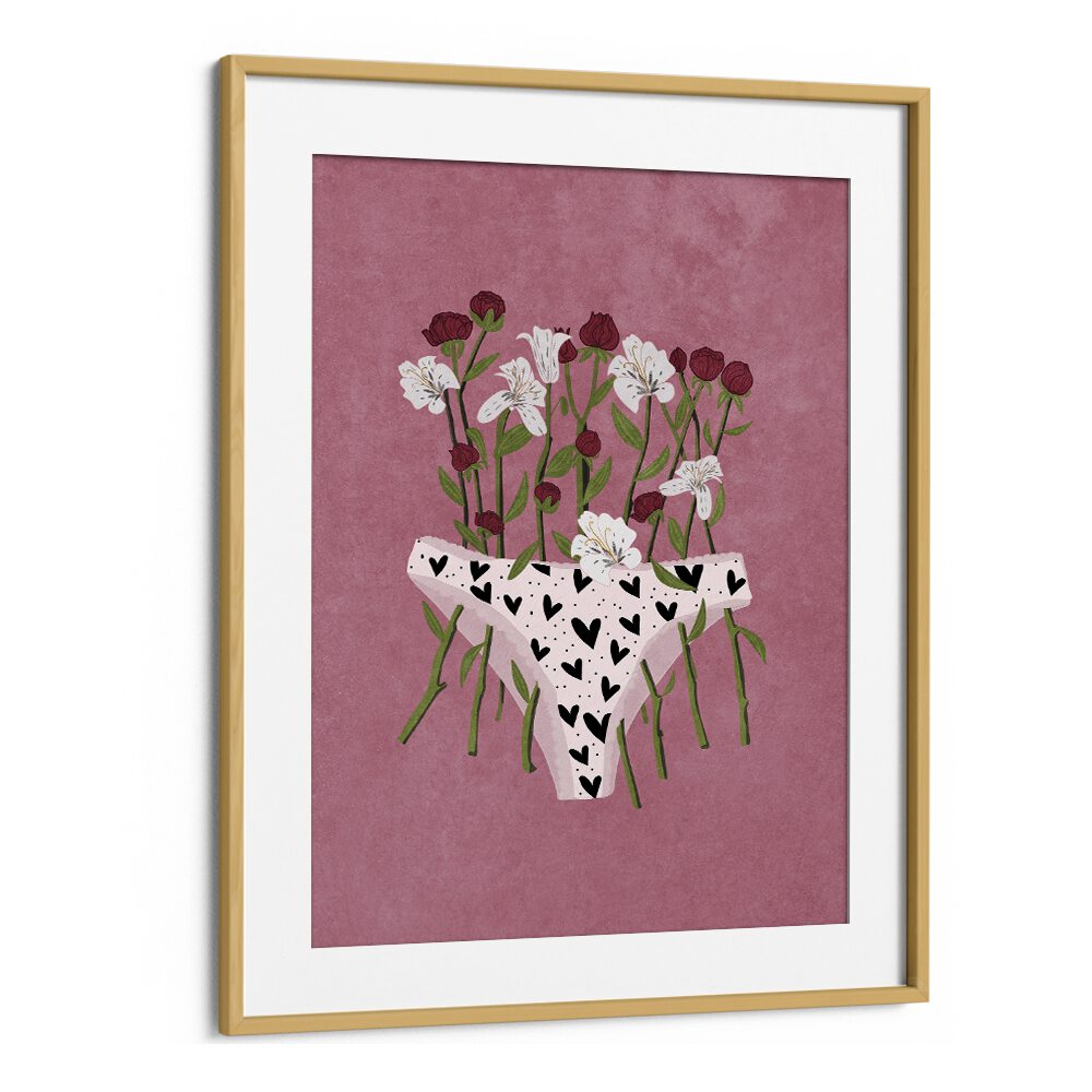 Colorful BLOOMING SLIP, FLORAL FLOWER PAINTINGS art featuring vibrant flowers and playful design by Raissa Oltmanns.