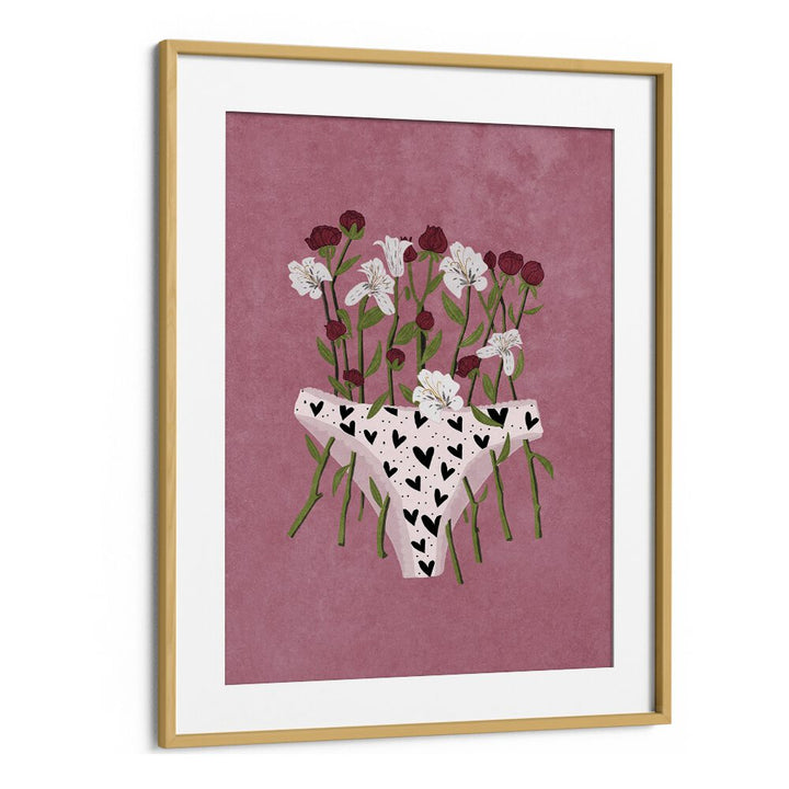 Colorful BLOOMING SLIP, FLORAL FLOWER PAINTINGS art featuring vibrant flowers and playful design by Raissa Oltmanns.