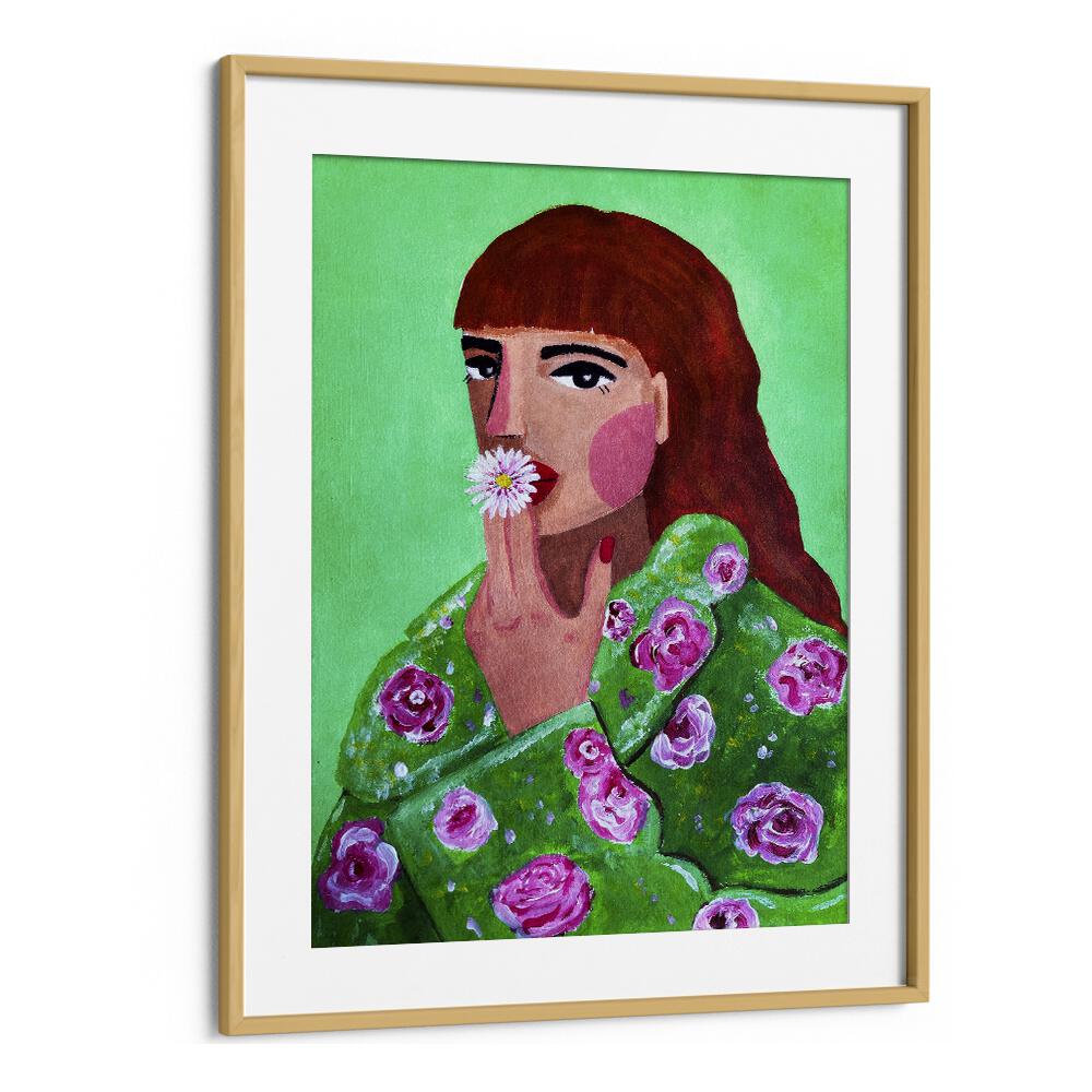 Stunning "Woman Smoking A Flower, Fashion Posters" artwork by Raissa Oltmanns, perfect for elevating your space.