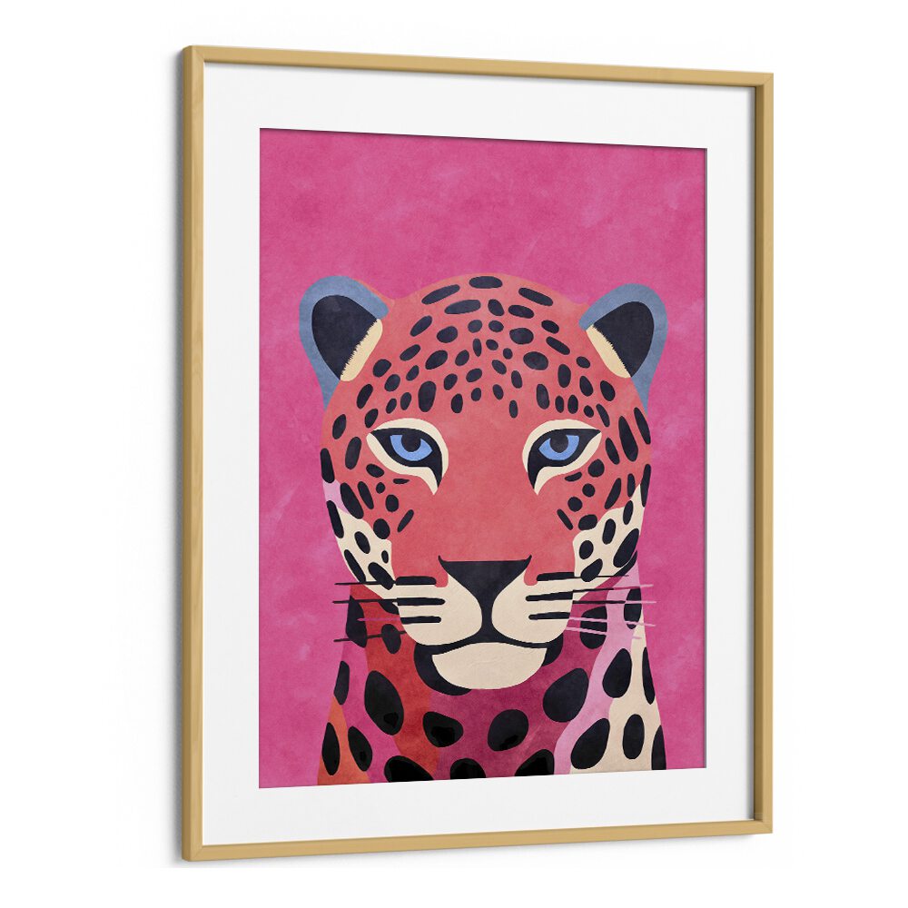Stunning PINK CHEETAH , ANIMAL PAINTINGS by Andrea Haase, showcasing the beauty of this captivating wildlife creature.