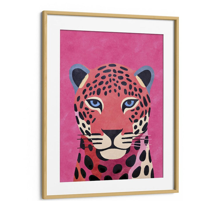 Stunning PINK CHEETAH , ANIMAL PAINTINGS by Andrea Haase, showcasing the beauty of this captivating wildlife creature.