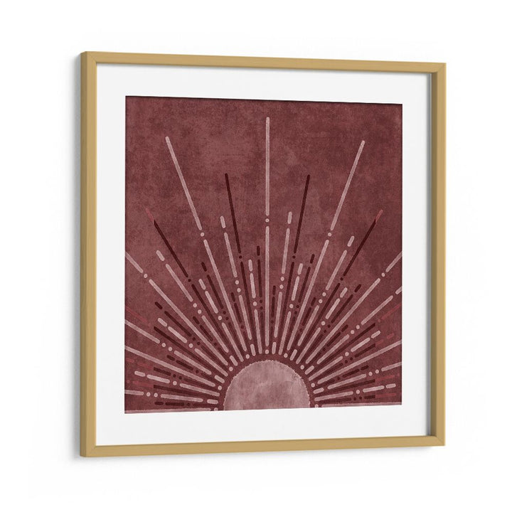 VISNE UP SUN, BOHO ART PAINTINGS, a stunning sunburst design by Emel Tunaboylu to enhance any space beautifully.