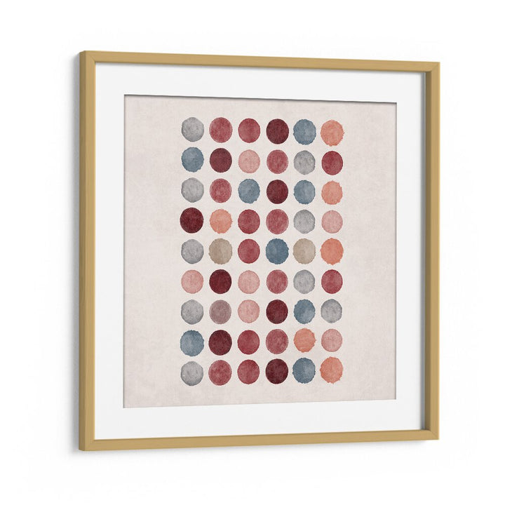 Elegant WATERCOLOR DOTS, BOHO ART PAINTINGS by Emel Tunaboylu, showcasing vibrant colors on premium canvas.