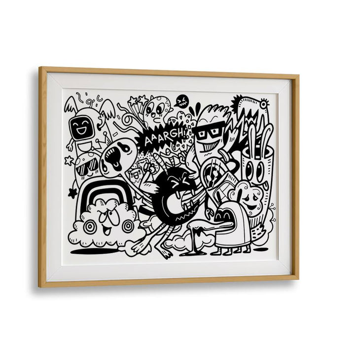 PEOPLE MAKE ME MAD , DOODLE ART PAINTINGS