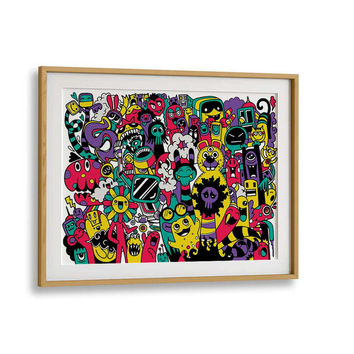Colorful BEASTIE BONANZA, DOODLE ART PAINTINGS showcasing whimsical characters for creative expression. Perfect for all ages!