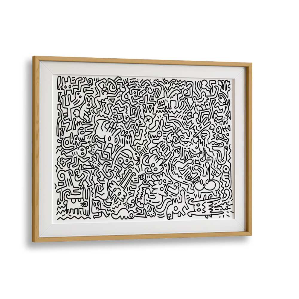 MONSTER MAZE , DOODLE ART PAINTINGS
