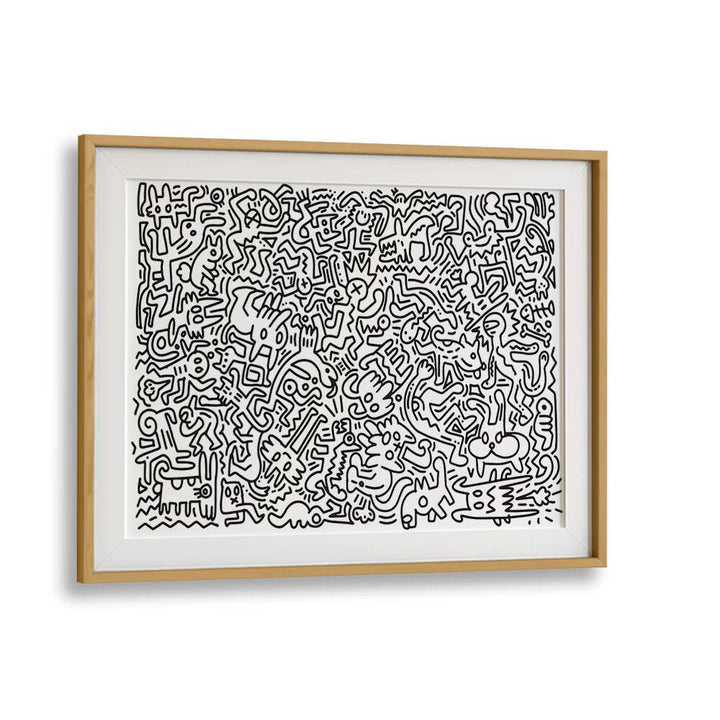 MONSTER MAZE , DOODLE ART PAINTINGS