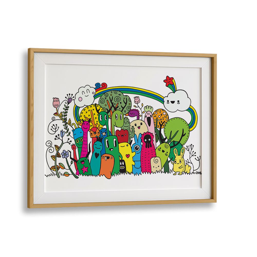 RAINBOW , DOODLE ART PAINTINGS