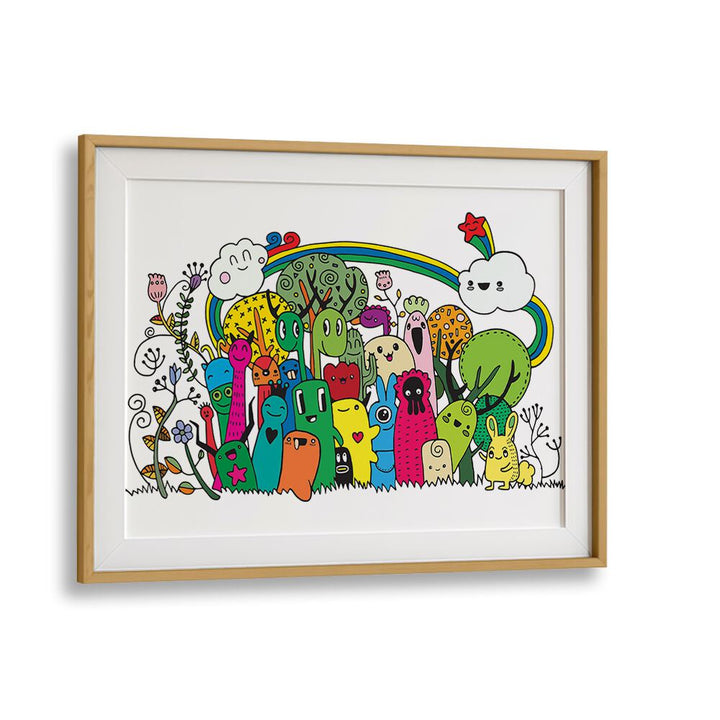 RAINBOW , DOODLE ART PAINTINGS
