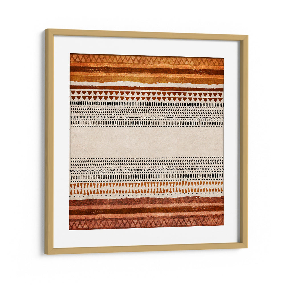 Elegant IKILI, BOHO ART PAINTINGS feature warm earth tones and intricate patterns, perfect for modern decor.