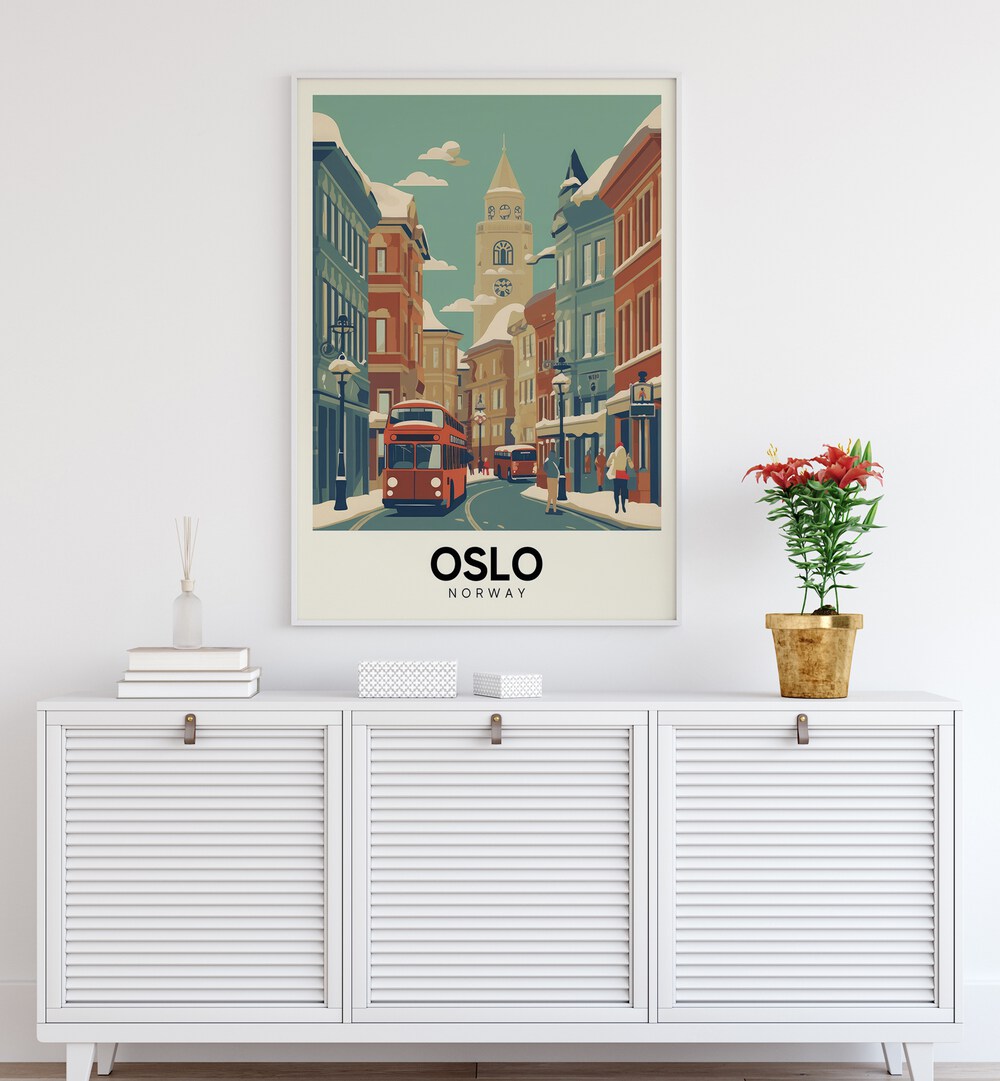oslo-norway I travel posters Artwork I placed on a Wall