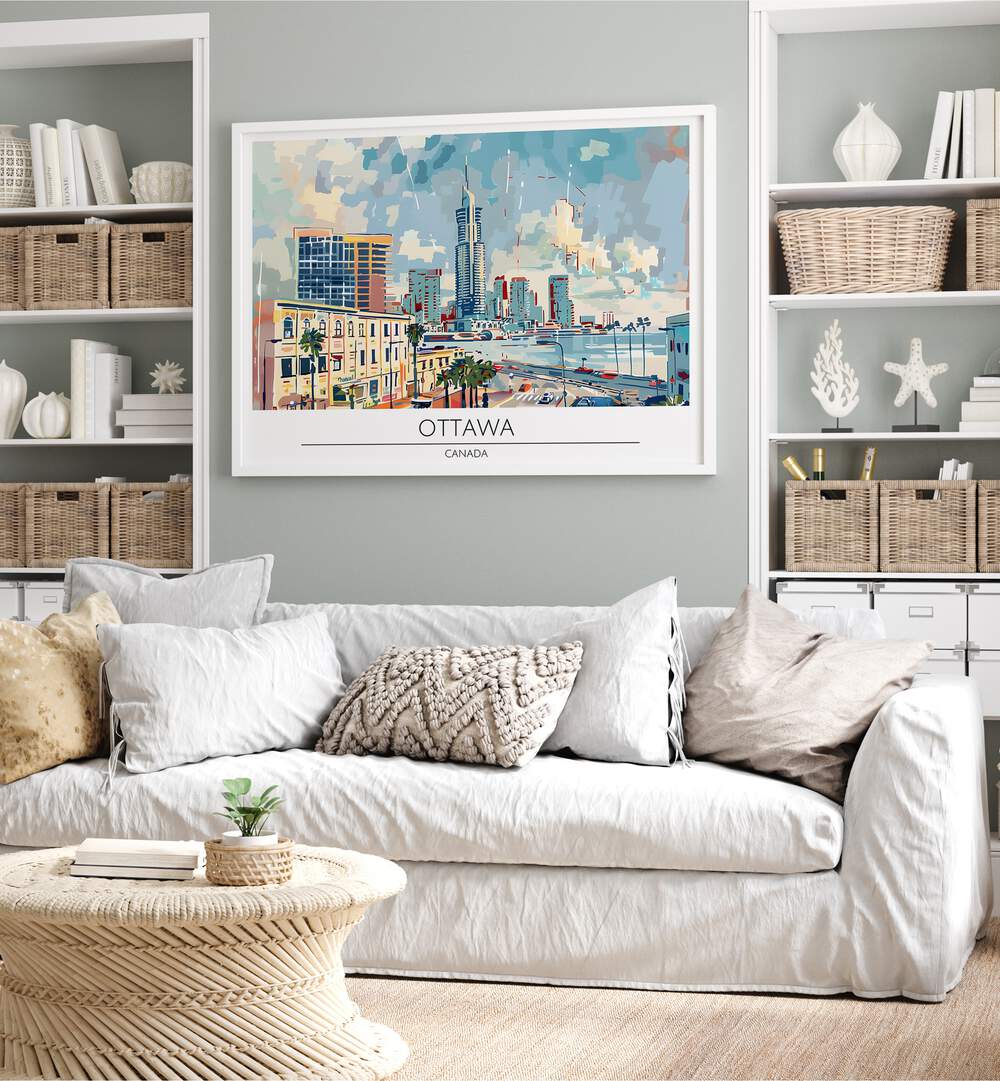 ottawa city-canada travel posters Artwork I placed on a Wall
