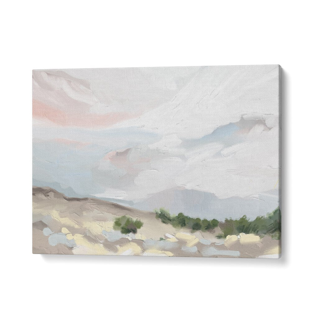 Serene 'Over the Dunes' landscape paintings showcasing nature's beauty, perfect for home decor.