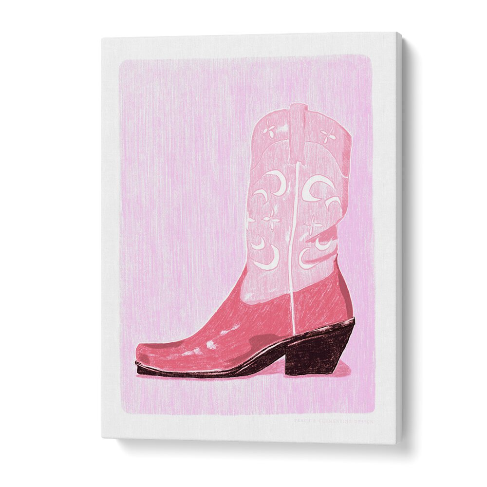 Stylish PAC COW GIRL BOOT fashion poster, perfect for modern cowgirls seeking unique style and comfort.