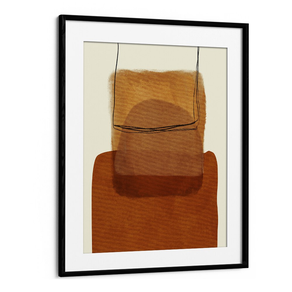 Stunning PAINTED LINES DESATUR I, ABSTRACT PAINTINGS by Ana Rut Bre, framed artwork perfect for modern decor.