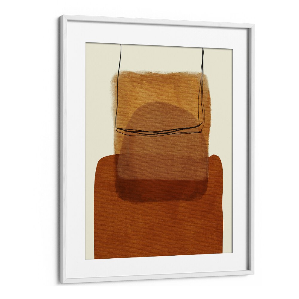 Stunning PAINTED LINES DESATUR I, ABSTRACT PAINTINGS by Ana Rut Bre, framed art piece perfect for modern decor.