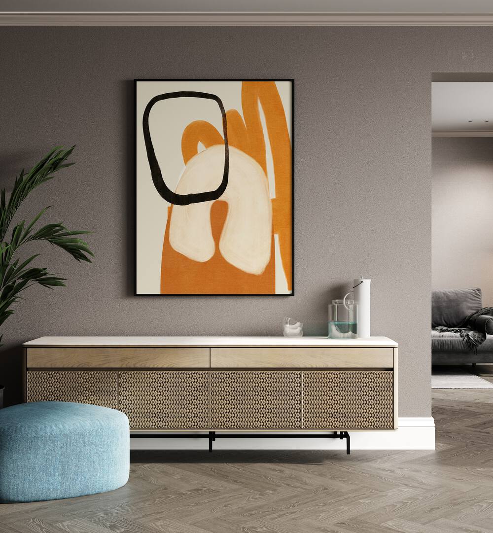 Vibrant PAINTED LINES DESATUR II KOPIE, ABSTRACT PAINTINGS by Ana Rut Bre enhance modern interiors beautifully.