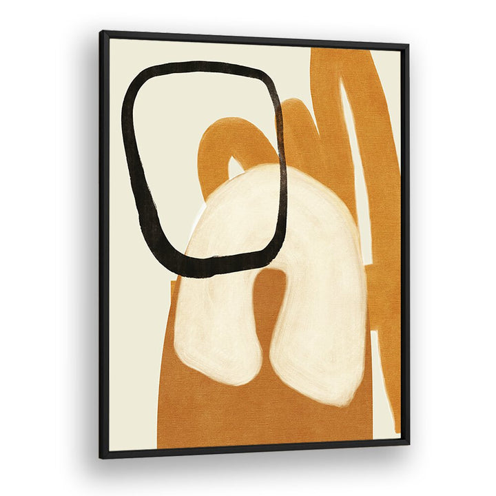 Stunning PAINTED LINES DESATUR II KOPIE, ABSTRACT PAINTINGS by Ana Rut Bre in a sleek black frame, perfect for any space.