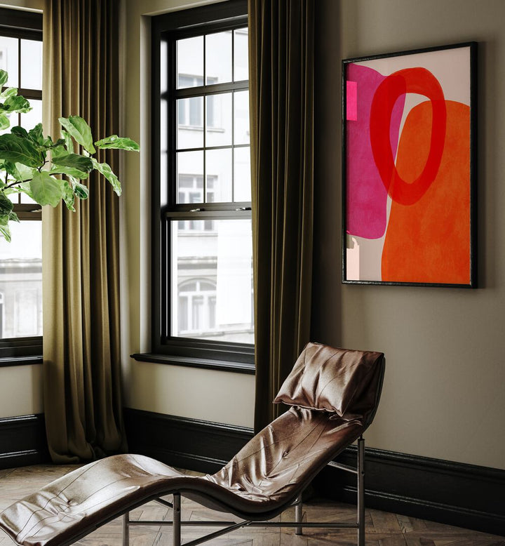 Bright and modern, PAINTED LINES V KOPIE, ABSTRACT PAINTINGS by Ana Rut Bre enhances any space beautifully.