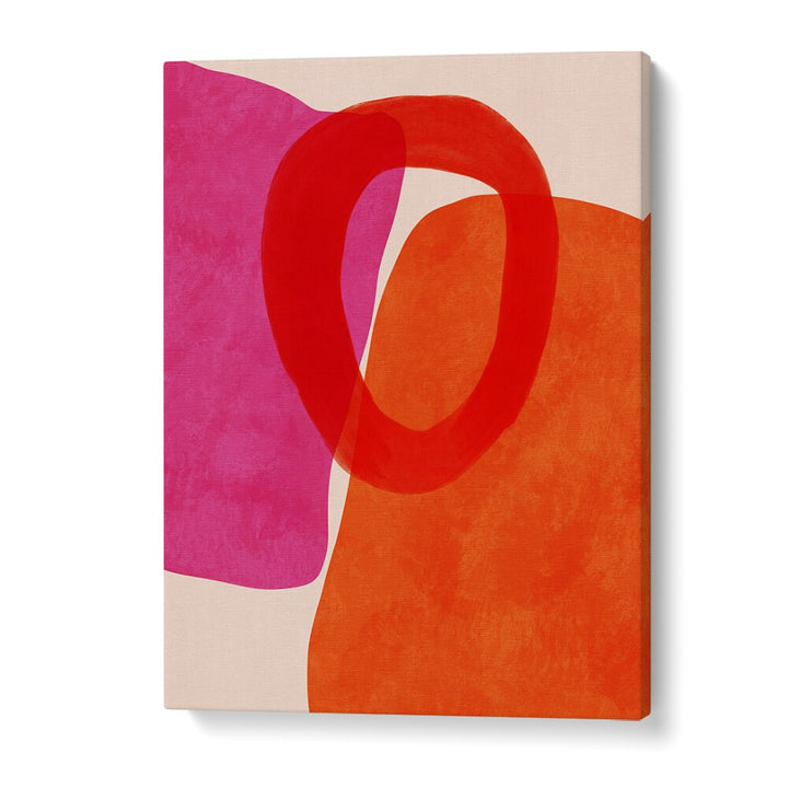 Colorful abstract artwork "PAINTED LINES V KOPIE, ABSTRACT PAINTINGS" by Ana Rut Bre enhances modern decor.