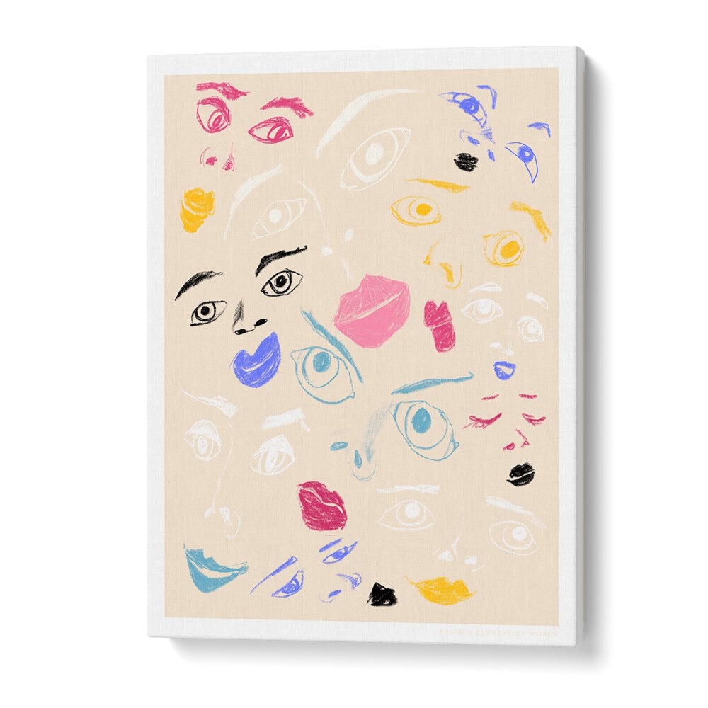 Stylish PANDC FACES, FASHION POSTERS featuring colorful faces, perfect for transforming your space with artistry.