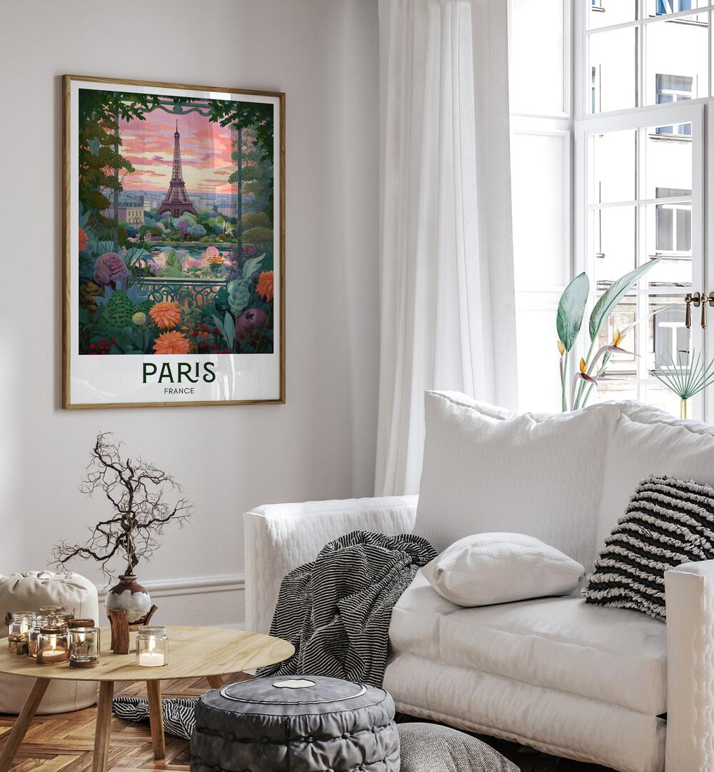parisian dreams travel posters Artwork I placed on a Wall