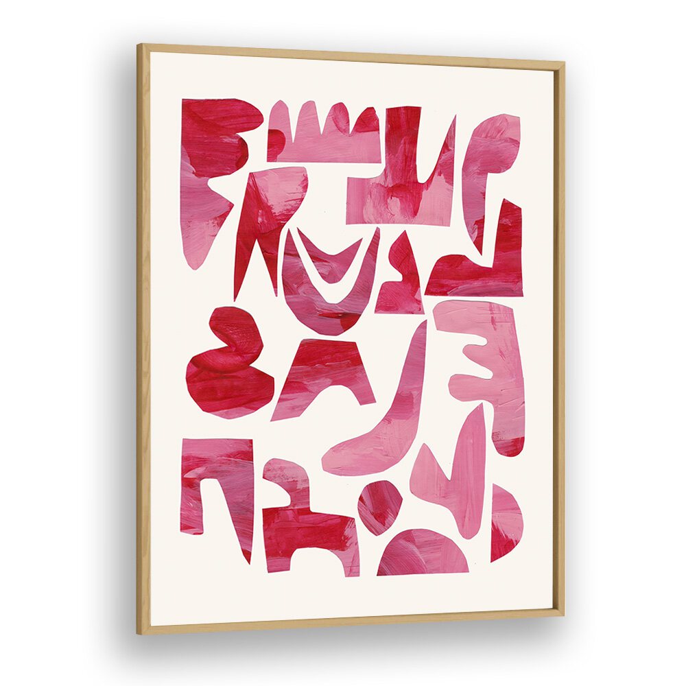 Stylish PINK KISS PIECES, FASHION POSTERS by Ejaaz Haniff, framed artwork perfect for enhancing your space.
