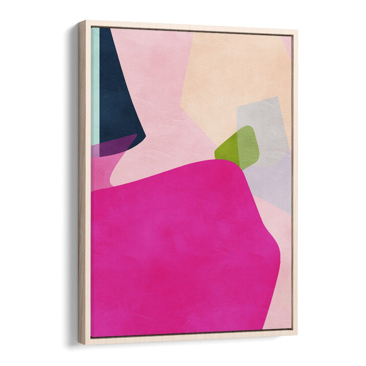 Stunning PINK PASTEL SHAPE, ABSTRACT PAINTINGS by Ana Rut Bre, perfect for elevating your space with modern art.