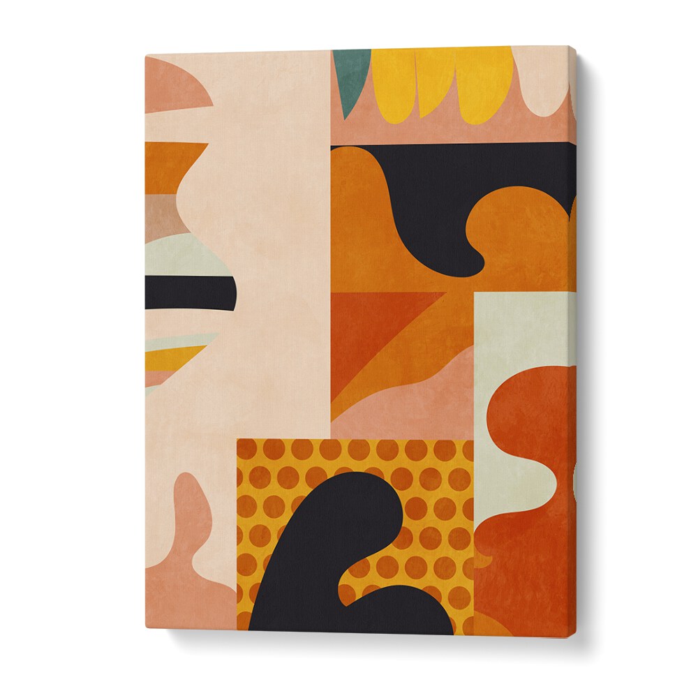 Transform your space with PLAYING AROUND SHAPES V, ABSTRACT PAINTINGS by Ana Rut Bre, showcasing vibrant modern artistry.