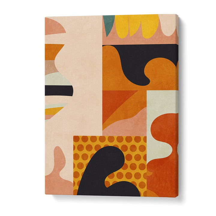 Transform your space with PLAYING AROUND SHAPES V, ABSTRACT PAINTINGS by Ana Rut Bre, showcasing vibrant modern artistry.