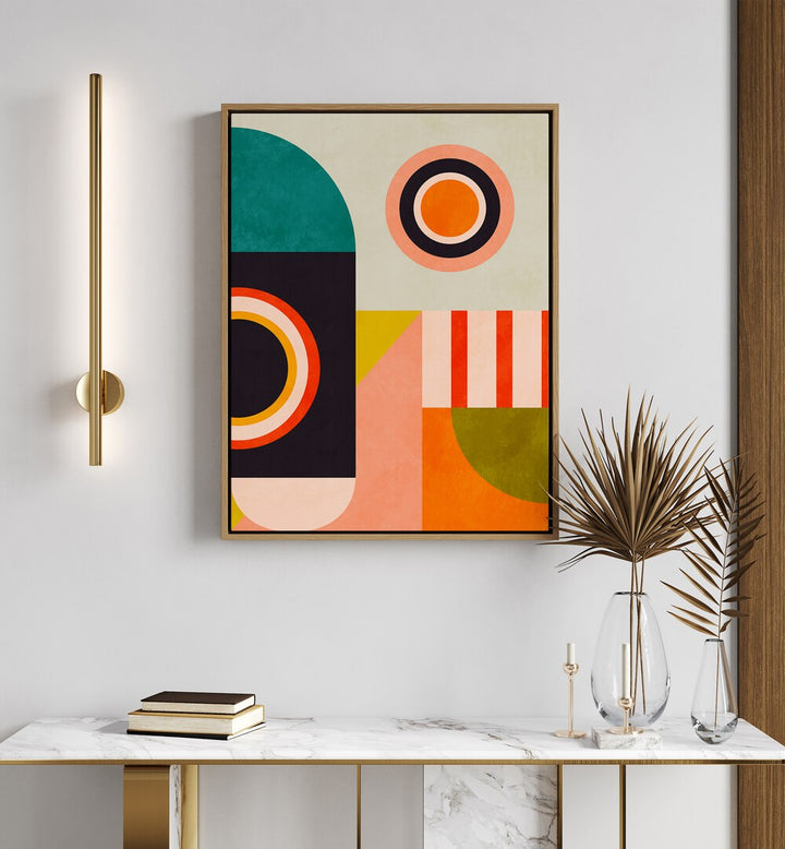 Transform your space with PLAYING AROUND SHAPES II, ABSTRACT PAINTINGS by Ana Rut Bre, showcasing modern artistic brilliance.