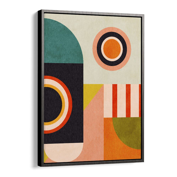 Explore the vibrant "Playing Around Shapes II, Abstract Paintings" by Ana Rut Bre, perfect for modern decor.
