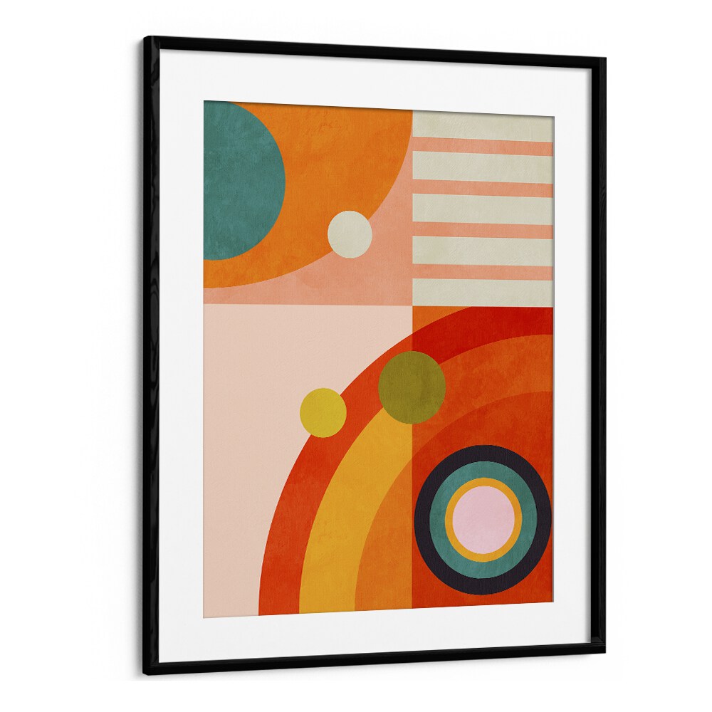 Vibrant abstract artwork "Playing Around Shape III" by Ana Rut Bre, perfect for modern wall decor. Ideal for any space.