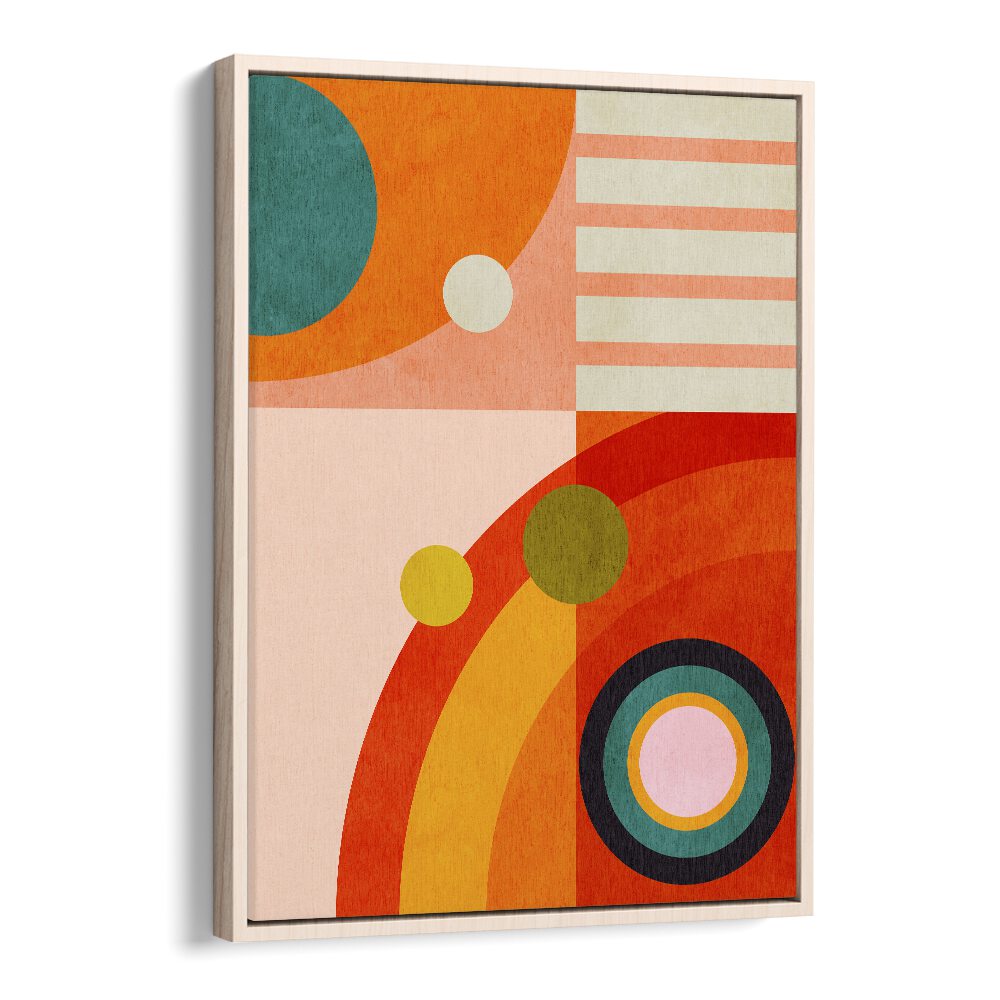 Vibrant abstract wall art "Playing Around Shape III" by Ana Rut Bre, perfect for modern decor. Ideal abstract paintings.