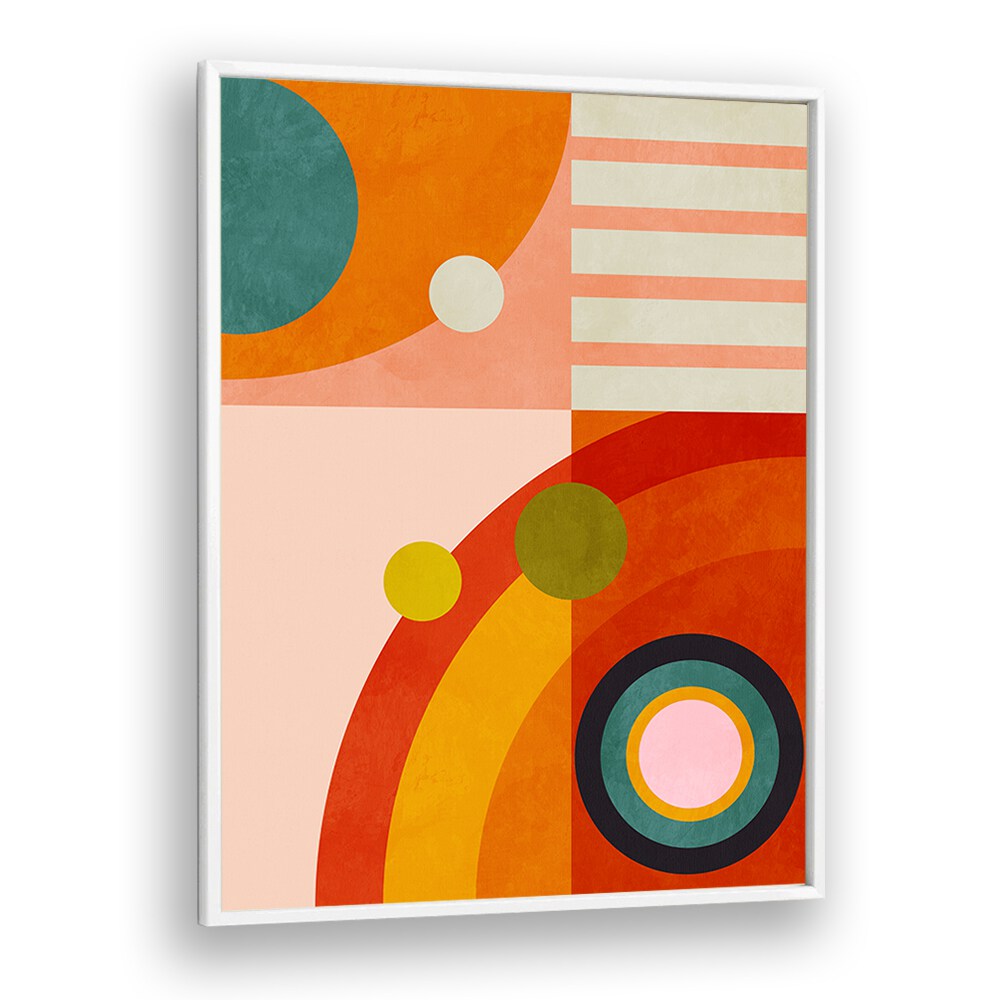 Vibrant "Playing Around Shape III, Abstract Paintings" by Ana Rut Bre transforms your space with modern elegance.