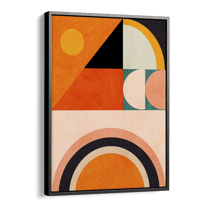 Vibrant colors and shapes in PLAYING AROUND SHAPES VI, ABSTRACT PAINTINGS by Ana Rut Bre elevate your space beautifully.