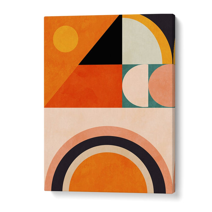 Vibrant colors and shapes in PLAYING AROUND SHAPES VI, ABSTRACT PAINTINGS by Ana Rut Bre, perfect for modern decor.