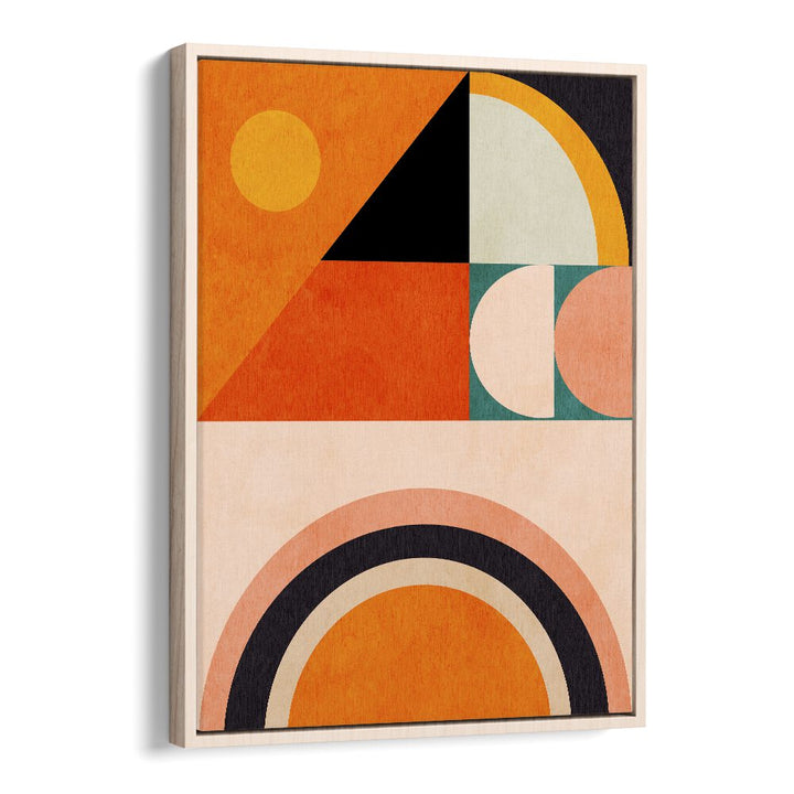 Vibrant abstract art, "PLAYING AROUND SHAPES VI," by Ana Rut Bre, perfect for modern decor enhancement.