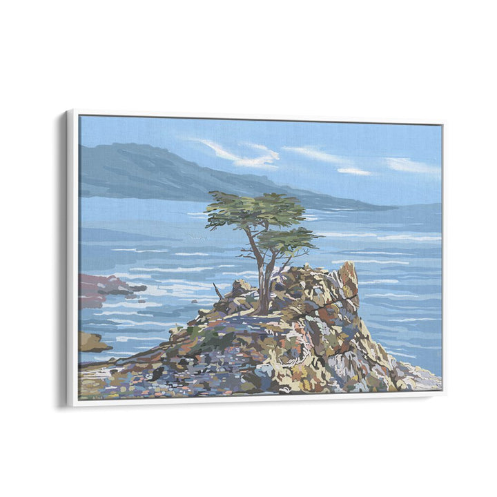 Tranquil scene of the Quiet Sentinel, Landscape Paintings, framed art capturing nature's serene beauty.