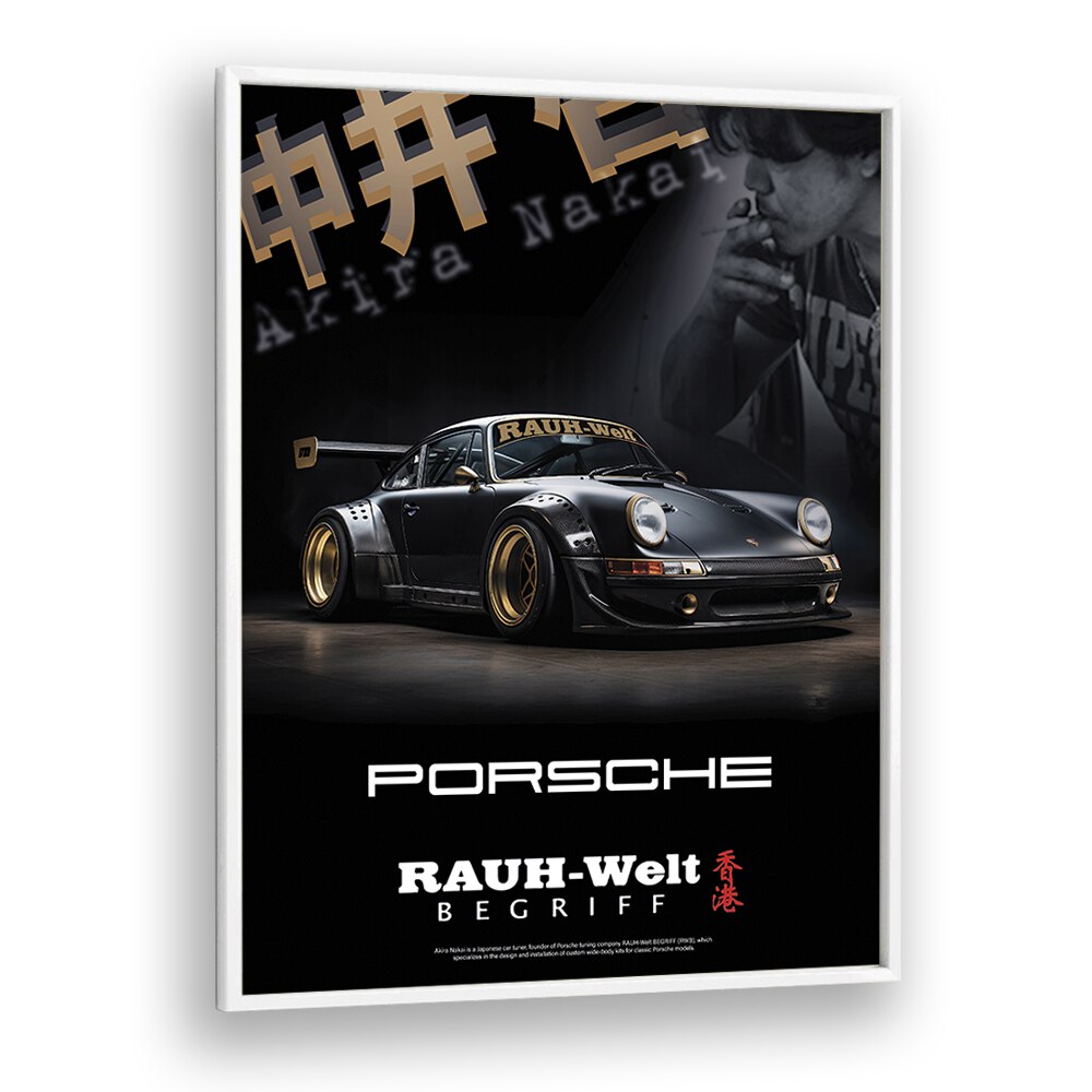 Elevate your space with RAUH - WELT PORSCHE, CAR POSTERS showcasing stunning automotive artistry.