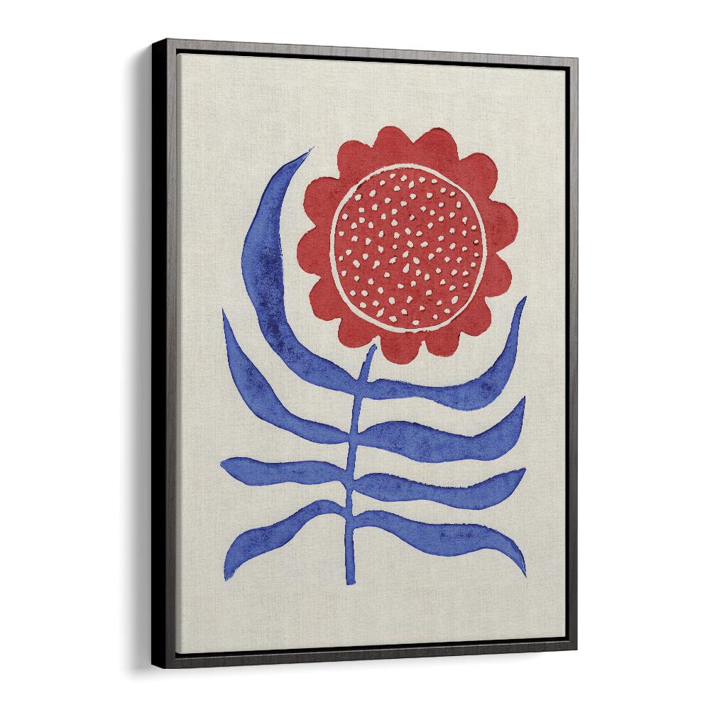 Stunning RED FLOWER LINO PRINT by Alisa Galitsyna, perfect for enhancing your space with floral flower paintings.