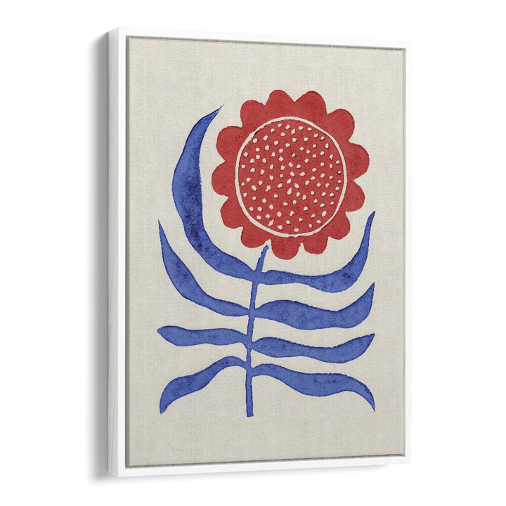 Stunning RED FLOWER LINO PRINT by Alisa Galitsyna, perfect for fans of FLORAL FLOWER PAINTINGS and botanical art.