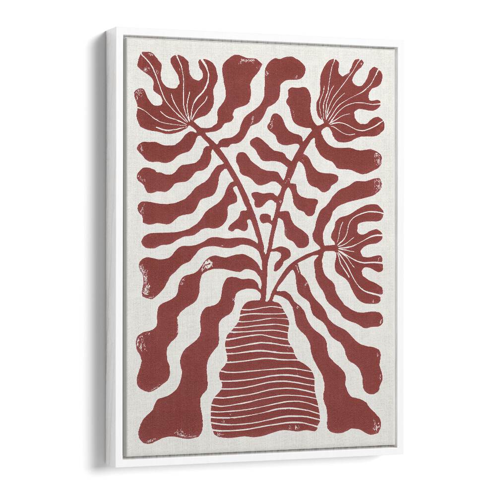 Vibrant RED FLOWERS IN A VASE, FLORAL FLOWER PAINTINGS by Alisa Galitsyna, perfect for enhancing any space.