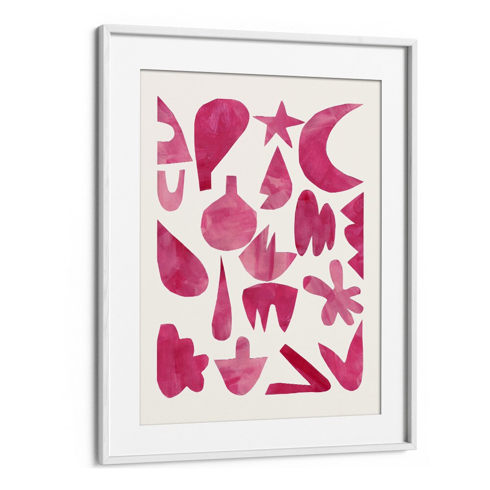 Colorful abstract shapes in a stylish frame, perfect for your space—explore RETRO PARTY, FASHION POSTERS by Ejaaz Haniff.