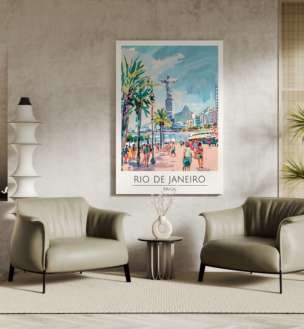 rio de janeiro-brasil travel posters Artwork II placed on a Wall