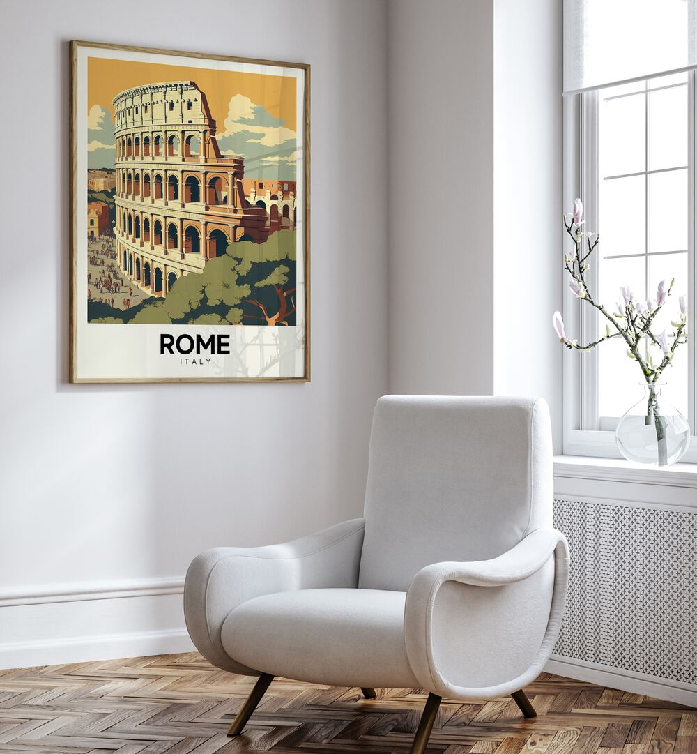 rome-italy III travel posters Artwork II placed on a Wall