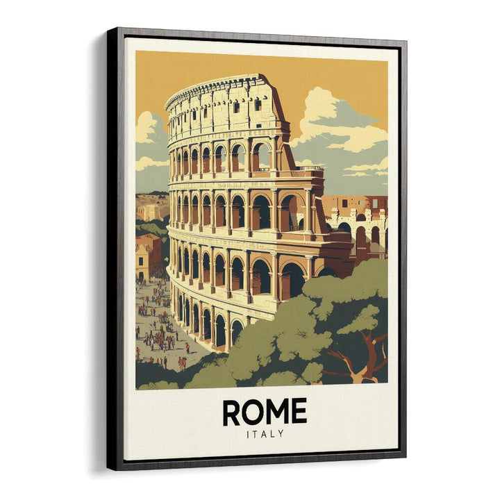 rome-italy III travel posters in Black Floater Frame