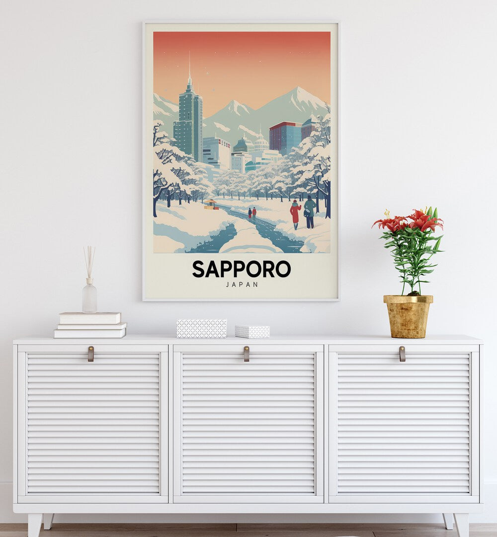 sapporo serenity travel posters Artwork I placed on a Wall