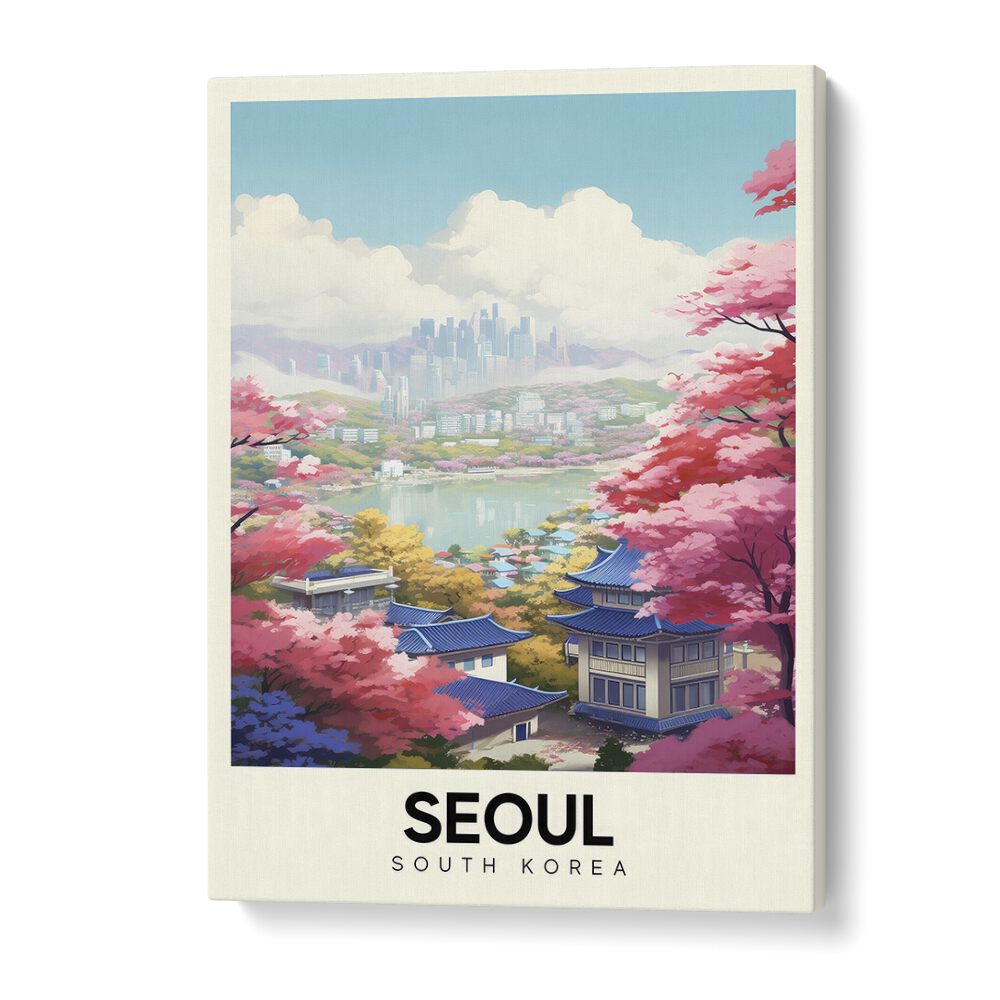 seoul serenity travel posters in Gallery Wrap
